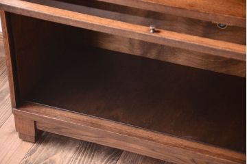アンティーク家具　イギリスアンティーク グローブヴェルニッケ社製　オーク材のスタッキングブックケース(1)