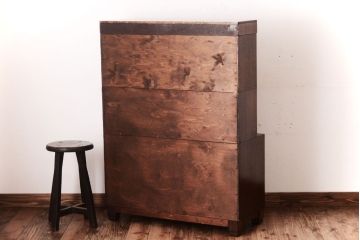 アンティーク家具　イギリスアンティーク グローブヴェルニッケ社製　オーク材のスタッキングブックケース(1)