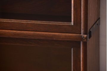 アンティーク家具　イギリスアンティーク グローブヴェルニッケ社製　オーク材のスタッキングブックケース(2)