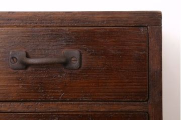 アンティーク家具　古い木味の小さなアンティーク小引き出し