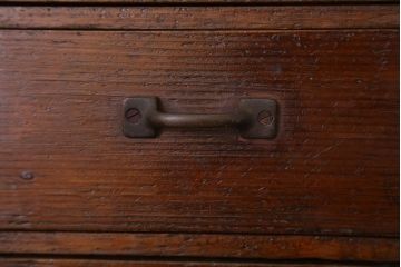 アンティーク家具　古い木味の小さなアンティーク小引き出し