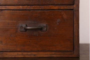 アンティーク家具　古い木味の小さなアンティーク小引き出し