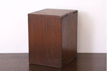アンティーク家具　古い木味の小さなアンティーク小引き出し