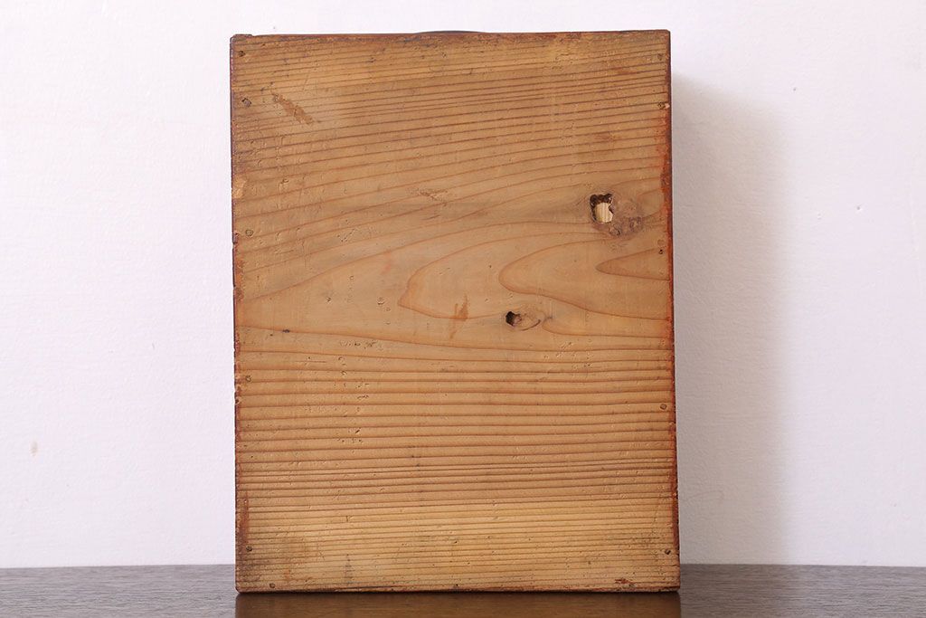 アンティーク家具　古い木製のアンティーク1杯引き出し(収納箱)