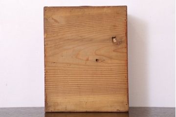 アンティーク家具　古い木製のアンティーク1杯引き出し(収納箱)