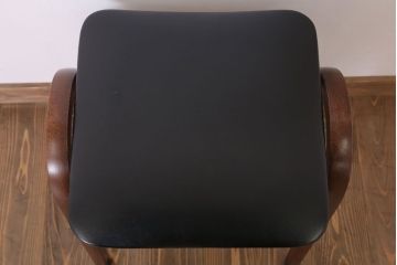 中古　秋田木工　ビンテージ　上品な曲げ木スツール