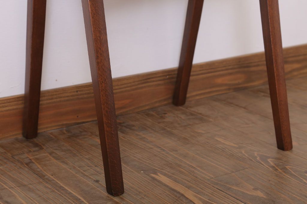 中古　秋田木工　ビンテージ　上品な曲げ木スツール