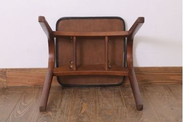 中古　秋田木工　ビンテージ　上品な曲げ木スツール