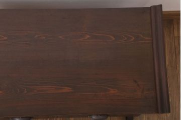 アンティーク家具　檜材　筆返し付き!和製アンティーク文机