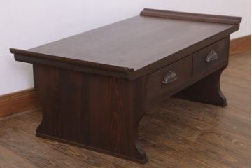 アンティーク家具　檜材　筆返し付き!和製アンティーク文机