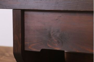 アンティーク家具　檜材　筆返し付き!和製アンティーク文机