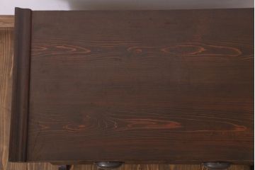 アンティーク家具　檜材　筆返し付き!和製アンティーク文机