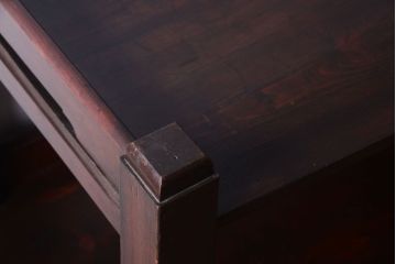 アンティーク家具　古い木の骨太なアンティーク飾り棚(ディスプレイラック)