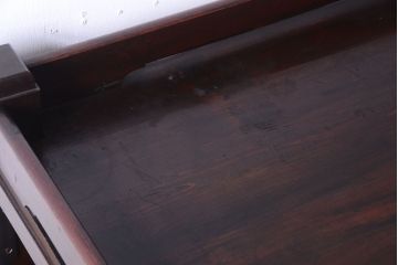 アンティーク家具　古い木の骨太なアンティーク飾り棚(ディスプレイラック)