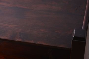 アンティーク家具　古い木の骨太なアンティーク飾り棚(ディスプレイラック)