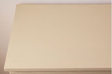 アンティーク家具　アイボリーペイントの大きなアンティーク収納棚