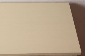 アンティーク家具　アイボリーペイントの大きなアンティーク収納棚