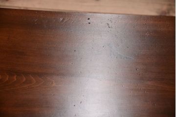 アンティーク家具　ダークグレーペイントの小ぶりな片袖机(デスク)