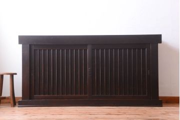 アンティーク家具　アンティーク　明治期　上質な収納箪笥サイドボード(水屋箪笥)