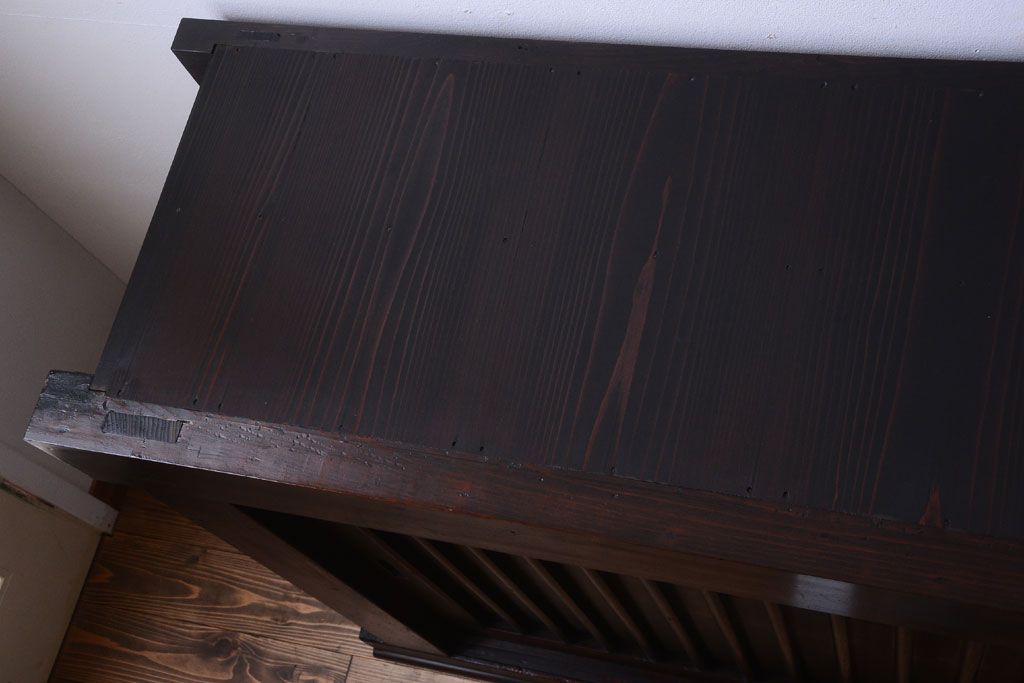 アンティーク家具　アンティーク　明治期　上質な収納箪笥サイドボード(水屋箪笥)