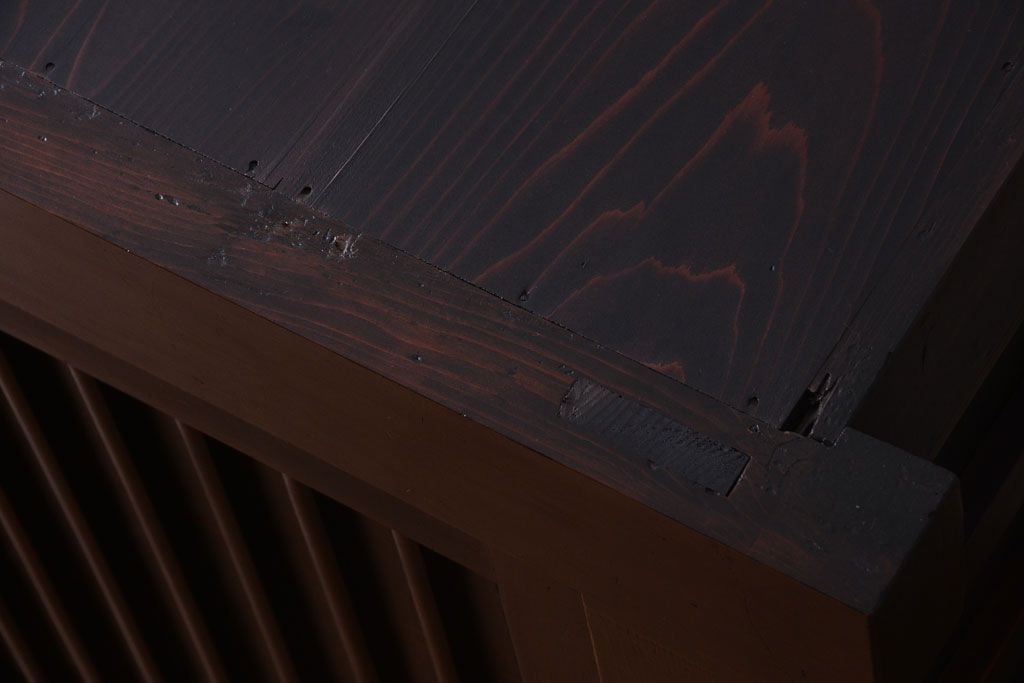 アンティーク家具　アンティーク　明治期　上質な収納箪笥サイドボード(水屋箪笥)