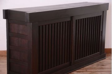 アンティーク家具　アンティーク　明治期　上質な収納箪笥サイドボード(水屋箪笥)