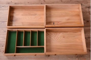 アンティーク家具　イギリスアンティーク　オーク材の大きな食器棚(カップボード)(2)