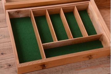 アンティーク家具　イギリスアンティーク　オーク材の大きな食器棚(カップボード)(2)