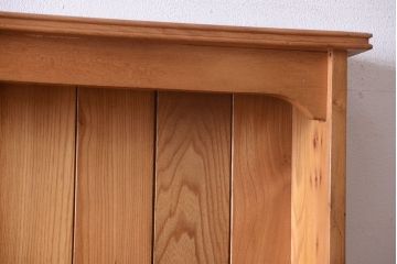 アンティーク家具　イギリスアンティーク　オーク材の大きな食器棚(カップボード)(2)