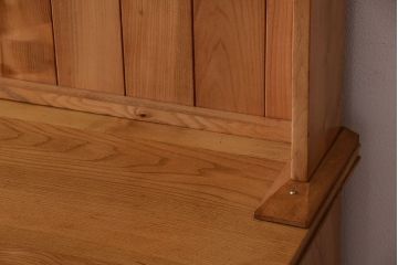 アンティーク家具　イギリスアンティーク　オーク材の大きな食器棚(カップボード)(2)