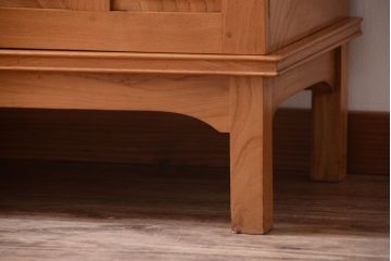 アンティーク家具　イギリスアンティーク　オーク材の大きな食器棚(カップボード)(2)