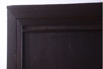 アンティーク家具　明治期　脚付き!古い木製の縦型収納棚(収納箪笥)