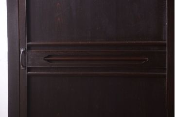 アンティーク家具　明治期　脚付き!古い木製の縦型収納棚(収納箪笥)