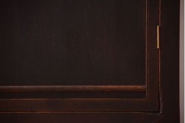 アンティーク家具　明治期　脚付き!古い木製の縦型収納棚(収納箪笥)