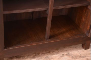 アンティーク家具　明治期　脚付き!古い木製の縦型収納棚(収納箪笥)