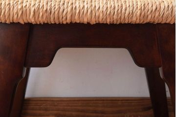 中古美品　松本民芸家具　#514型　ラッシスツール　柳宗悦氏デザイン(定価60900円)