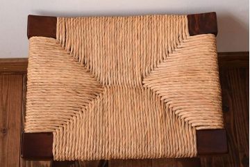 中古美品　松本民芸家具　#514型　ラッシスツール　柳宗悦氏デザイン(定価60900円)