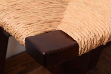 中古美品　松本民芸家具　#514型　ラッシスツール　柳宗悦氏デザイン(定価60900円)