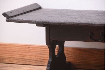 アンティーク家具　明治期　古い木製の和製アンティーク文机