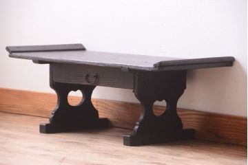 アンティーク家具　明治期　古い木製の和製アンティーク文机