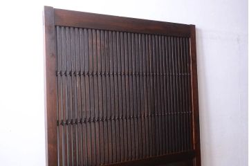 明治大正期　古民具・骨董　すりガラス入り!アンティーク蔵戸(玄関戸)