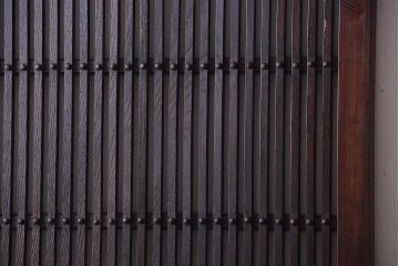 明治大正期　古民具・骨董　すりガラス入り!アンティーク蔵戸(玄関戸)