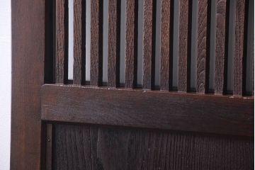 明治大正期　古民具・骨董　すりガラス入り!アンティーク蔵戸(玄関戸)