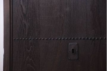 明治大正期　古民具・骨董　すりガラス入り!アンティーク蔵戸(玄関戸)