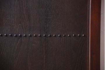 明治大正期　古民具・骨董　すりガラス入り!アンティーク蔵戸(玄関戸)