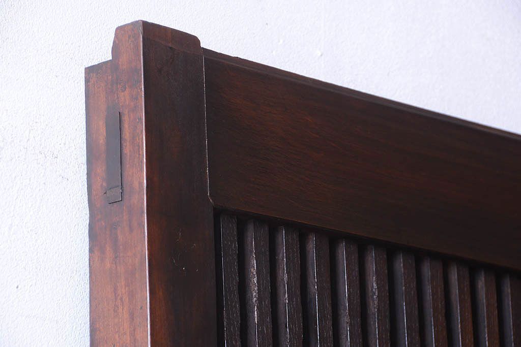 明治大正期　古民具・骨董　すりガラス入り!アンティーク蔵戸(玄関戸)