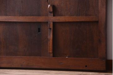 明治大正期　古民具・骨董　すりガラス入り!アンティーク蔵戸(玄関戸)