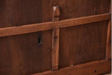 明治大正期　古民具・骨董　すりガラス入り!アンティーク蔵戸(玄関戸)