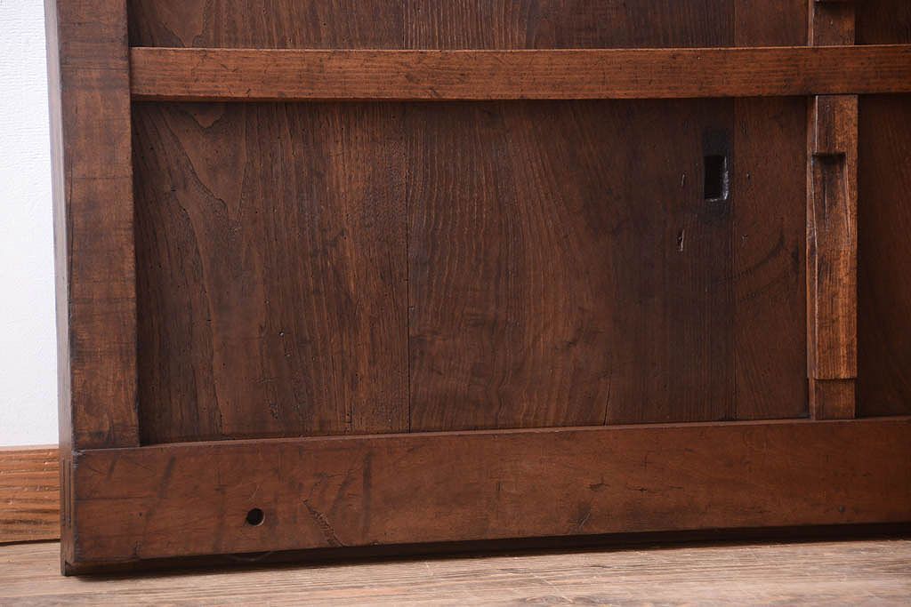 明治大正期　古民具・骨董　すりガラス入り!アンティーク蔵戸(玄関戸)