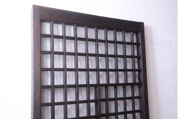 総欅製!明治大正期の古いくぐり戸(蔵戸・格子戸、玄関戸)